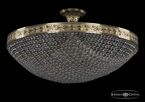 Люстра потолочная хрустальная 19321/60IV G Bohemia Ivele Crystal прозрачная на 10 ламп, основание золотое в стиле классический sp