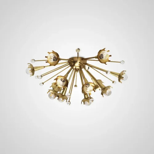 Светильник потолочный IMPULSE C 151517-26 ImperiumLoft золотой 12 ламп, основание золотое в стиле лофт современный 