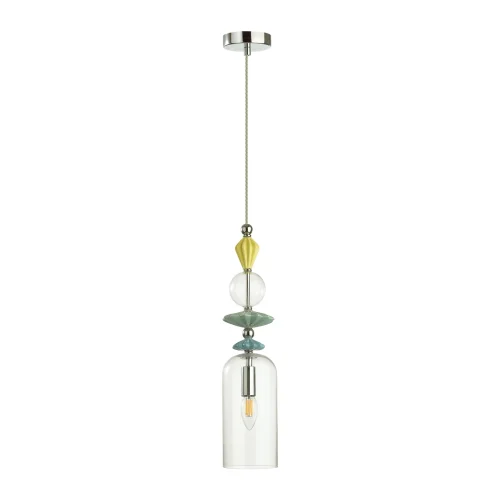 Светильник подвесной Bizet 4893/1 Odeon Light прозрачный 1 лампа, основание хром в стиле классический 