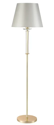 Торшер NICOLAS PT1 GOLD/WHITE Crystal Lux  белый 1 лампа, основание золотое в стиле современный
