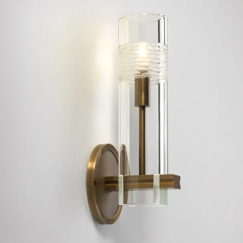 Настенный светильник (Бра) Chamont 154984-60 ImperiumLoft прозрачный на 1 лампа, основание латунь в стиле современный  фото 2