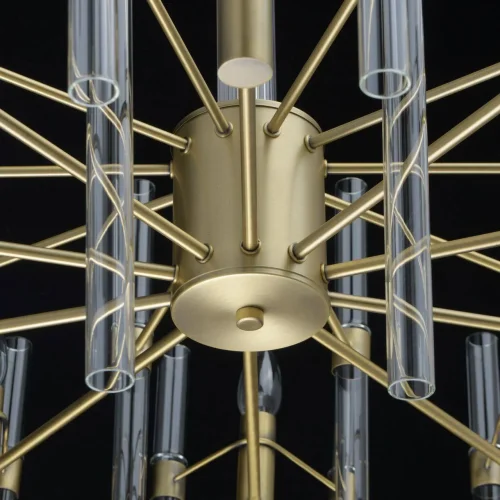 Люстра подвесная Альгеро 285010910 MW-Light прозрачная на 10 ламп, основание бронзовое в стиле классический  фото 12