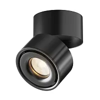 Светильник накладной LED Yin C084CL-15W3K-D-B Maytoni чёрный 1 лампа, основание чёрное в стиле модерн круглый