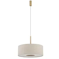 Светильник подвесной Santana M 11652-NW Nowodvorski бежевый на 1 лампу, основание золотое в стиле лофт Светильник подвесной Santana M 11652-NW Nowodvorski бежевый на 1 лампу, основание золотое в стиле лофт