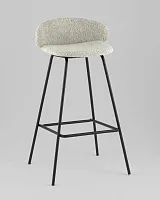 Стул барный Nita, букле мятный УТ000040264 Stool Group, мятный/букле, ножки/металл/чёрный, размеры - *****