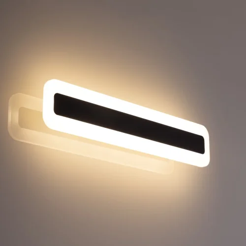 Бра LED Тринити CL238541 Citilux белый на 1 лампа, основание чёрное в стиле современный хай-тек  фото 2