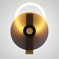 Настенный светильник ENIGMA Gray 209174-26 ImperiumLoft серый на 1 лампу, основание латунь в стиле современный 