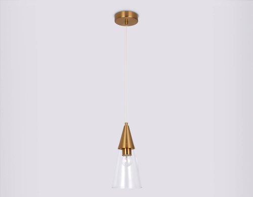 Светильник подвесной TR3666 Ambrella light прозрачный 1 лампа, основание латунь в стиле классический современный  фото 6