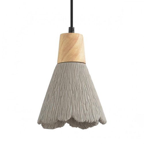 Светильник подвесной Eoliana 8351/1B Lumion серый на 1 лампу, основание чёрное в стиле скандинавский фото 5