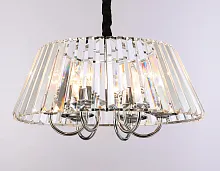 Люстра подвесная TR5038 Ambrella light прозрачная на 6 ламп, основание хром в стиле классический современный 
