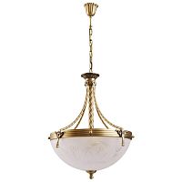 Светильник подвесной Афродита 317012104 MW-Light белый 4 лампы, основание античное бронза в стиле кантри классический 