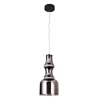 Светильник подвесной LED Volturn 1243/06 SP-22 Divinare чёрный серый на 1 лампу, основание чёрное в стиле современный лофт 