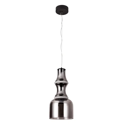 Светильник подвесной LED Volturn 1243/06 SP-22 Divinare чёрный серый на 1 лампу, основание чёрное в стиле лофт современный 