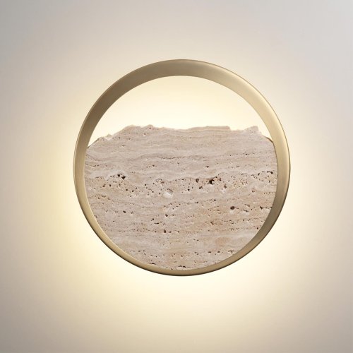 Бра LED Valley 6625/9WL Odeon Light бежевый на 1 лампу, основание бронзовое в стиле современный хай-тек отражённый свет фото 3