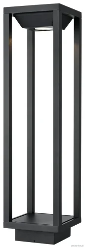 Парковый светильник LED Wanda WE902.02.025 Wertmark уличный IP54 чёрный на 1 лампу, плафон чёрный в стиле хай-тек LED