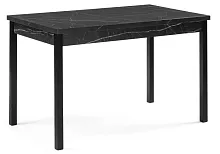 Деревянный стол Центавр 120(160)х70х76 мрамор черный / черный матовый 550560 Woodville столешница мрамор черный из лдсп