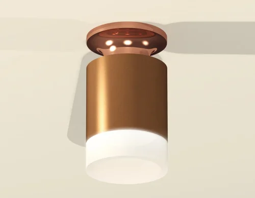 Светильник накладной Techno spot XS6304153 Ambrella light коричневый 1 лампа, основание коричневое в стиле современный круглый фото 2