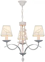 Люстра подвесная Grace TL1139-3H Toplight белая на 3 лампы, основание белое в стиле современный 
