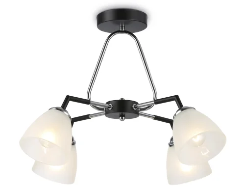 Светильник потолочный TR303293 Ambrella light белый 4 лампы, основание чёрное в стиле современный классический 