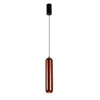 Светильник подвесной LED Doodle 4295-1P Favourite красный коричневый 1 лампа, основание чёрное в стиле современный 