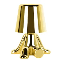 Настольная лампа LED Brothers 10233-B Gold LOFT IT золотая 1 лампа, основание золотое металл в стиле модерн животные