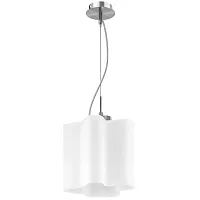Светильник подвесной NUBI 802110 Lightstar белый 1 лампа, основание серое хром в стиле арт-деко 
