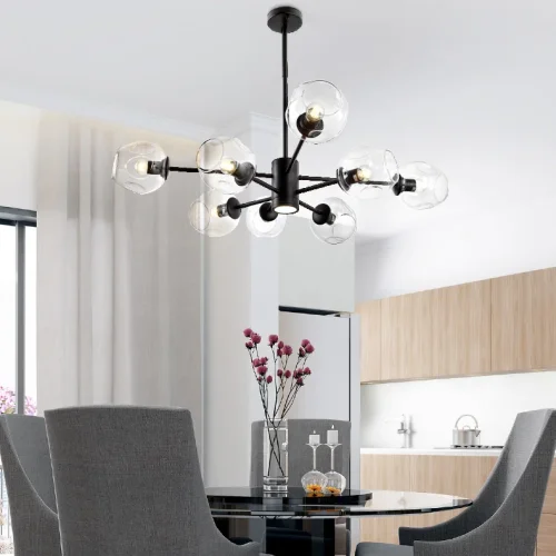 Люстра на штанге MARINE D85 Black/Transparent 193750-26 ImperiumLoft прозрачная на 8 ламп, основание чёрное в стиле современный фото 18 Люстра на штанге MARINE D85 Black/Transparent 193750-26 ImperiumLoft прозрачная на 8 ламп, основание чёрное в стиле современный фото 18