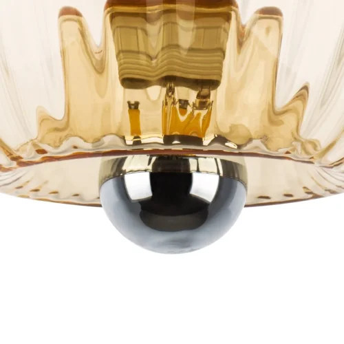 Светильник потолочный Celesta 809003 Lightstar янтарный 1 лампа, основание хром в стиле арт-деко  фото 5