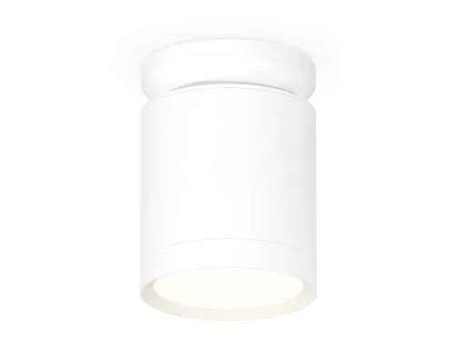 Светильник накладной XS8141015 Ambrella light белый 1 лампа, основание белое в стиле хай-тек круглый