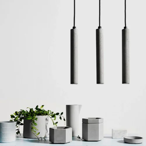 Светильник подвесной BRUT 189836-23 ImperiumLoft серый на 1 лампу, основание чёрное в стиле скандинавский фото 9