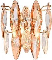 Бра Glans 4719-2W Favourite янтарный на 2 лампы, основание золотое в стиле современный 