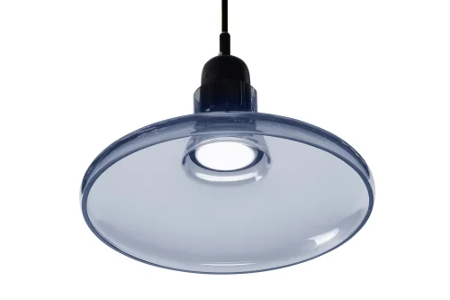 Светильник подвесной Puro AP9006-1D BU iLamp голубой 1 лампа, основание чёрное в стиле современный  фото 3
