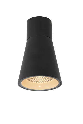 Накладной светильник LED Derby 28800/07/30 Lucide уличный IP54 чёрный 1 лампа, плафон чёрный в стиле современный LED