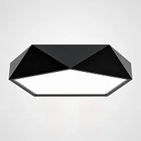 Светильник потолочный LED GEOMETRIC Black D60 185379-26 ImperiumLoft белый 1 лампа, основание чёрное в стиле современный скандинавский 