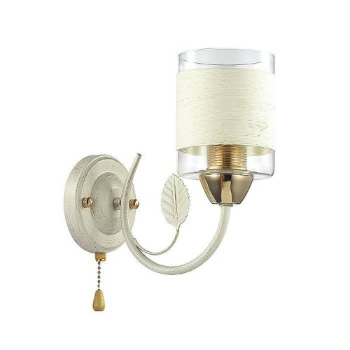 Бра  FILLA 3029/1W Lumion прозрачный на 1 лампа, основание золотое белое в стиле современный 