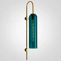 Бра Articolo 85010-22 ImperiumLoft голубой 1 лампа, основание золотое в стиле современный 