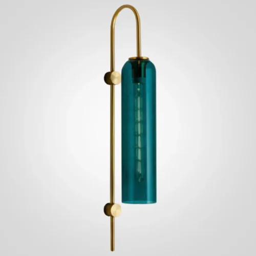 Бра Articolo 85010-22 ImperiumLoft голубой на 1 лампа, основание золотое в стиле современный 
