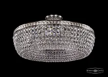 Люстра потолочная хрустальная 19031/55IV Ni Bohemia Ivele Crystal прозрачная на 8 ламп, основание никель в стиле классика sp
