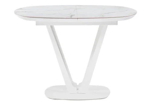 Керамический стол Азраун белый 528473 Woodville столешница белая из керамика фото 6