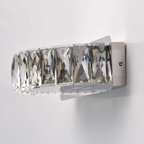 Бра LED Гослар 498023001 Chiaro прозрачный на 1 лампу, основание хром в стиле классический фото 2