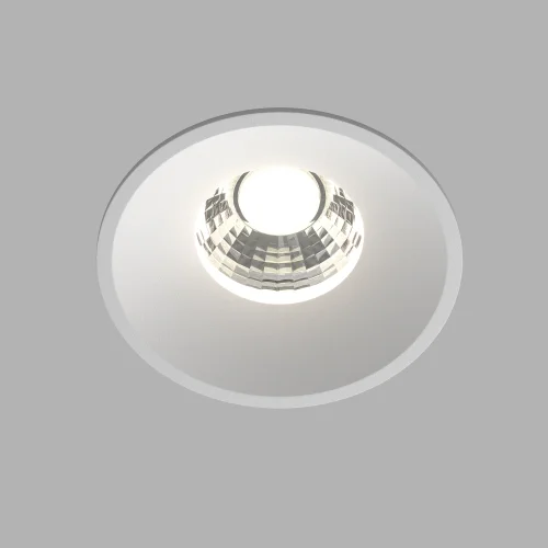 Светильник точечный LED Round DL058-12W4K-W Maytoni белый на 1 лампу, основание белое в стиле современный фото 5