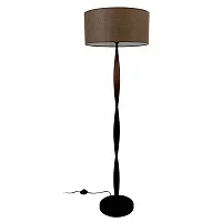 Торшер Brio LH052078 LightHall коричневый на 1 лампу, основание чёрное коричневое в стиле современный 