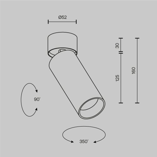 Светильник накладной LED Focus Led C055CL-L12W3K-SS-W Maytoni белый на 1 лампу, основание белое в стиле современный хай-тек трубочки фото 8 Светильник накладной LED Focus Led C055CL-L12W3K-SS-W Maytoni белый на 1 лампу, основание белое в стиле современный хай-тек трубочки фото 8