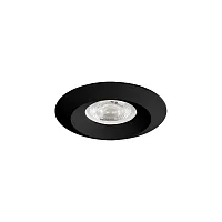 Светильник точечный Mira Mini A2761PL-1BK Arte Lamp чёрный на 1 лампу, основание чёрное в стиле современный круглый