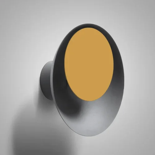 Бра TWIRL D25 Grey/Yellow 204157-26 ImperiumLoft серый на 1 лампу, основание жёлтое в стиле современный 