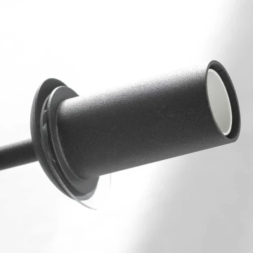 Люстра подвесная Flaming LSP-8163 Lussole прозрачная на 9 ламп, основание чёрное в стиле современный шар фото 2