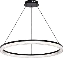 Светильник подвесной LED Cirkler 4399-8P Favourite белый на 1 лампу, основание чёрное в стиле современный кольца