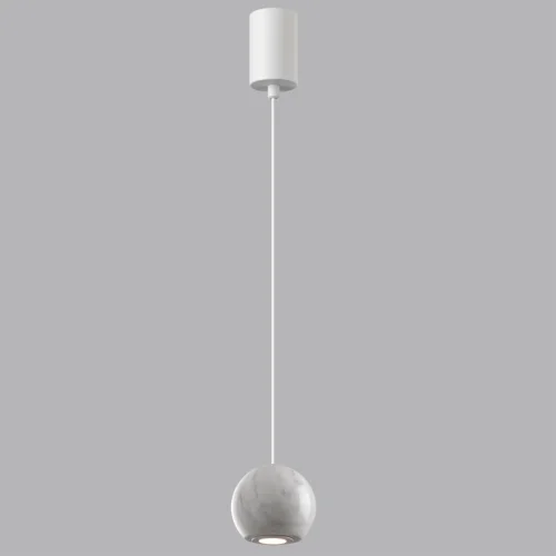 Светильник подвесной LED Dex 4359/5L Odeon Light белый на 1 лампу, основание белое в стиле хай-тек фото 4