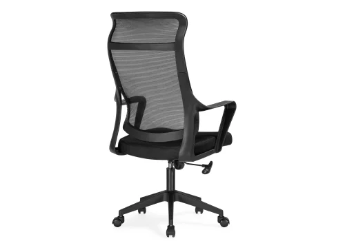 Компьютерное кресло Rino black 15630 Woodville, чёрный/сетка, ножки/пластик/чёрный, размеры - *1260***660*700 фото 5