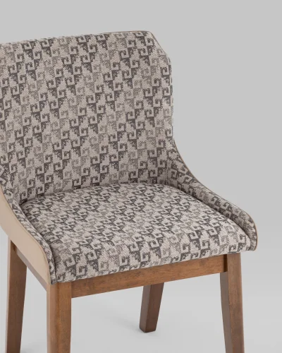 Cтул обеденный НИМЕРИЯ НЬЮ, бежевый (набор 2шт) УТ000038903 Stool Group, /текстиль, ножки/массив гевеи/, размеры - ***** фото 7